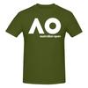 Australian Open Ao Slightly Wide Tshirt Niche Casual Neat Stitching Short Sleeve