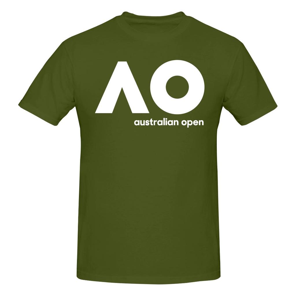 Australian Open Ao Slightly Wide Tshirt Niche Casual Neat Stitching Short Sleeve