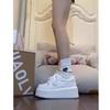 Platform white shoes women's versatile muffin shoes new board shoes ins spring and summer small height increase sports and leisure shoes