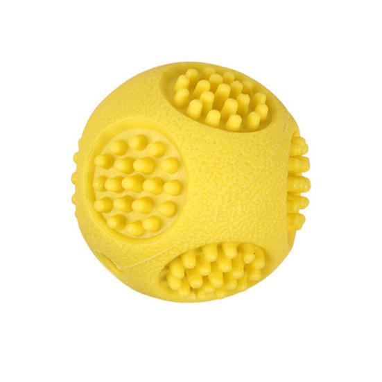 Pet Toy Convex Surface Sound Indoor Play Dog Relief Interactive Toy Bite-Resistant Molar Teeth Cleaning Rubber