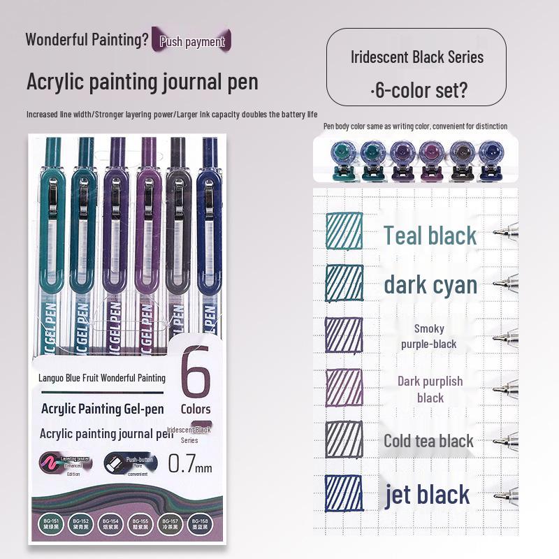 Sweetheart Pink Acrylic Planner & Drawing Pen for Students - High Color Neutral Pen