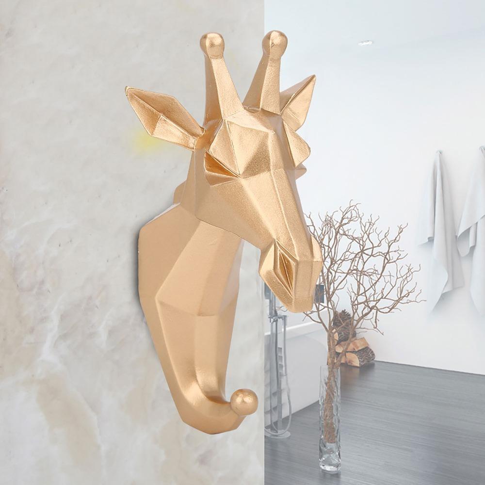 Goldener Kleiderhaken Tierform Bademantelhaken Auffälliger Schlüsselhalter Heimdeko