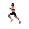 Li Ning Running Series Solid Color Logo High Waist Straight Leg Sports Shorts Women Shorts Black AUSU004-1