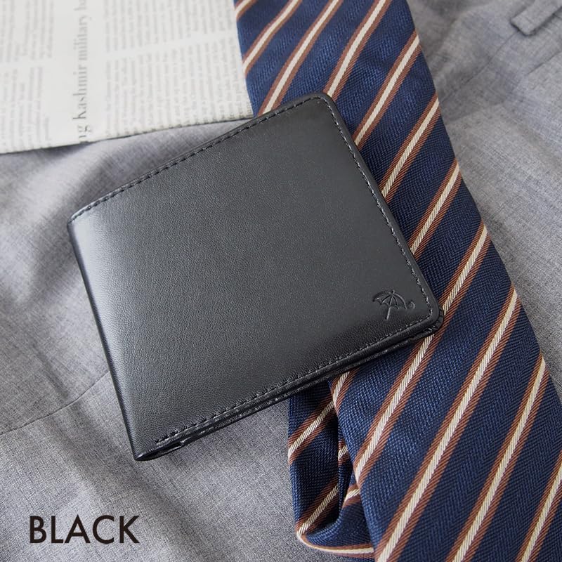 Arnold Palmer Bifold Wallet with Bill Sheepskin Men's Compartment, Leather, APS-3205 (Black)