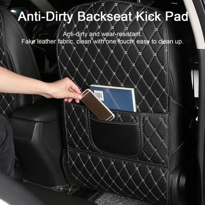 PU Deri Araba Koltuğu Sırt Koruyucu Ped İç Mekan Otomatik Anti Tekme Pedleri Çocuklar İçin Çocuk Tekmeleme Anti Kirli Koruma Paspasları Oto Aksesuarları