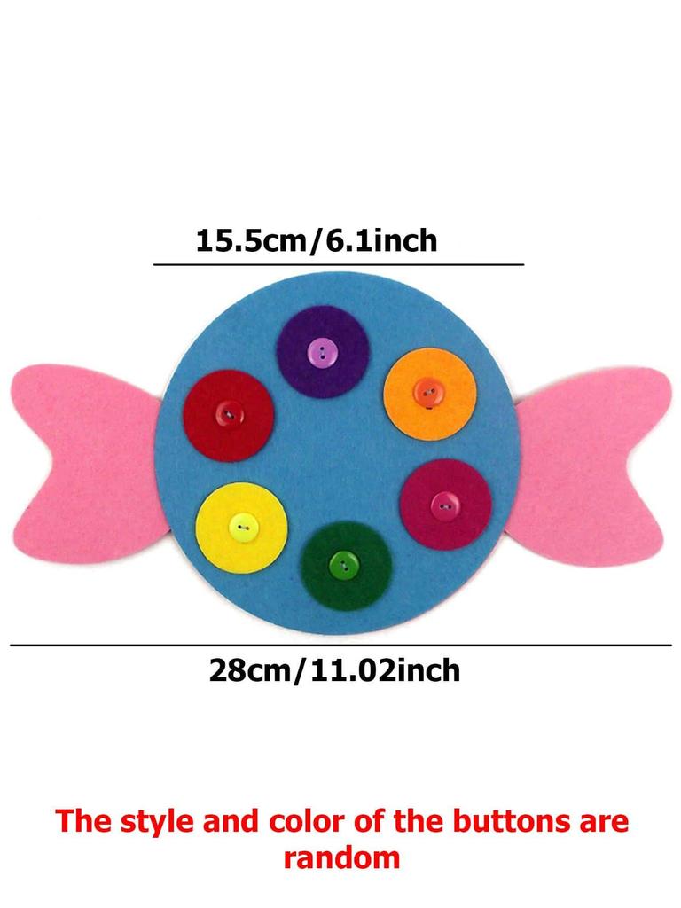 Children Diy Button Early Education Children Toys Montessori Teaching AIDS To Learn Non-woven Fabric Button Up Toy Supplies