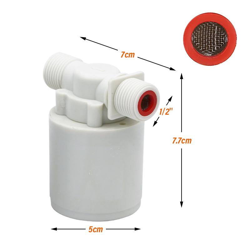 1/2 Inch Male Thread Straight-Through Water Level Valve Tower Float Ball Valve Tank Valve Flush Toilet Accessories