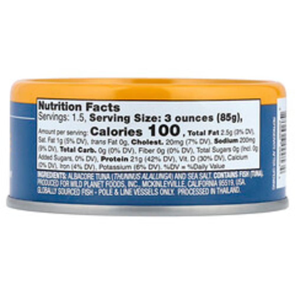 Wild Planet Albacore Wild Tuna 5 Oz 142 G