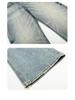 Yongfang Unisex Retro Washed Blue Distressed Wide-Leg Jeans