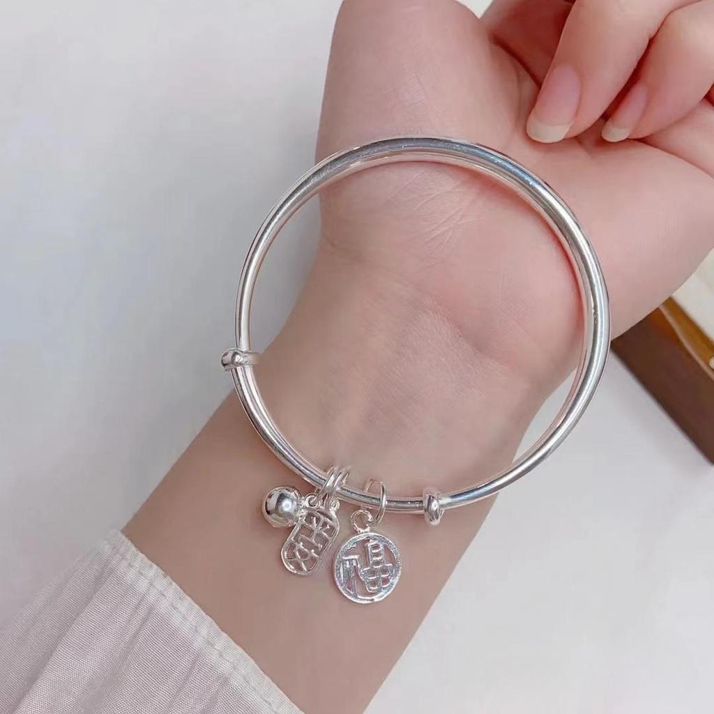 Tiktok Live Source Bell Sicherheitsarmband Feminin Einfach Push Pull Junges Studentenarmband Netzwerk Roter Schmuck