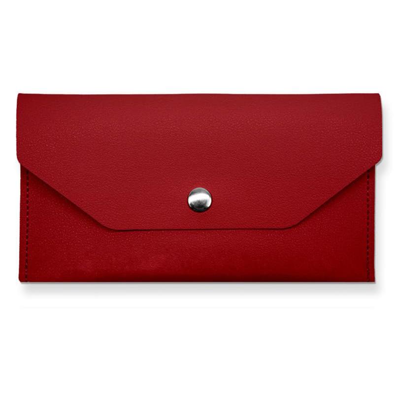 

PU Leather Envelope Wallet Classic Fashion Women s Cash Wallet Money Clutch Bag Multifunctional Female Purse Card Holder красный
