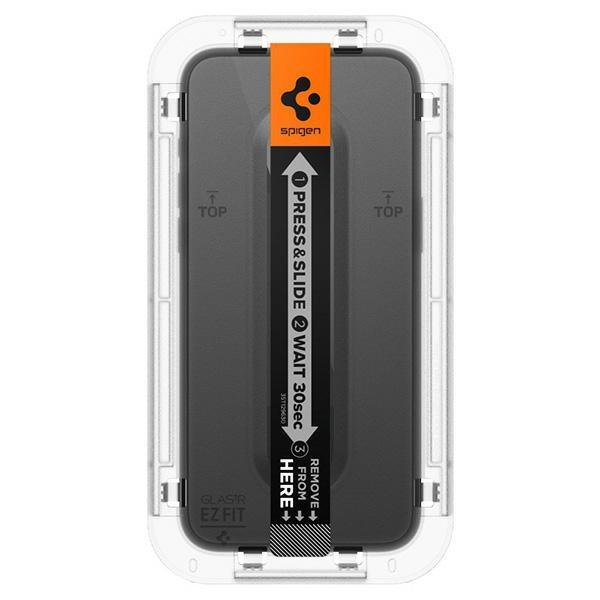 Tempered Glass for iPhone 15 Pro Max Spigen EZ FIT Black