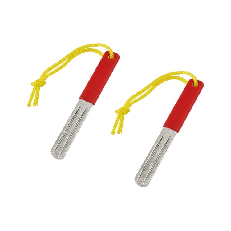 

2Pcs Double Sided Fishing Hook Sharpener Hook Sharpening File Grinding Stone Sharpening File Tool with Hanging Lanyard 1