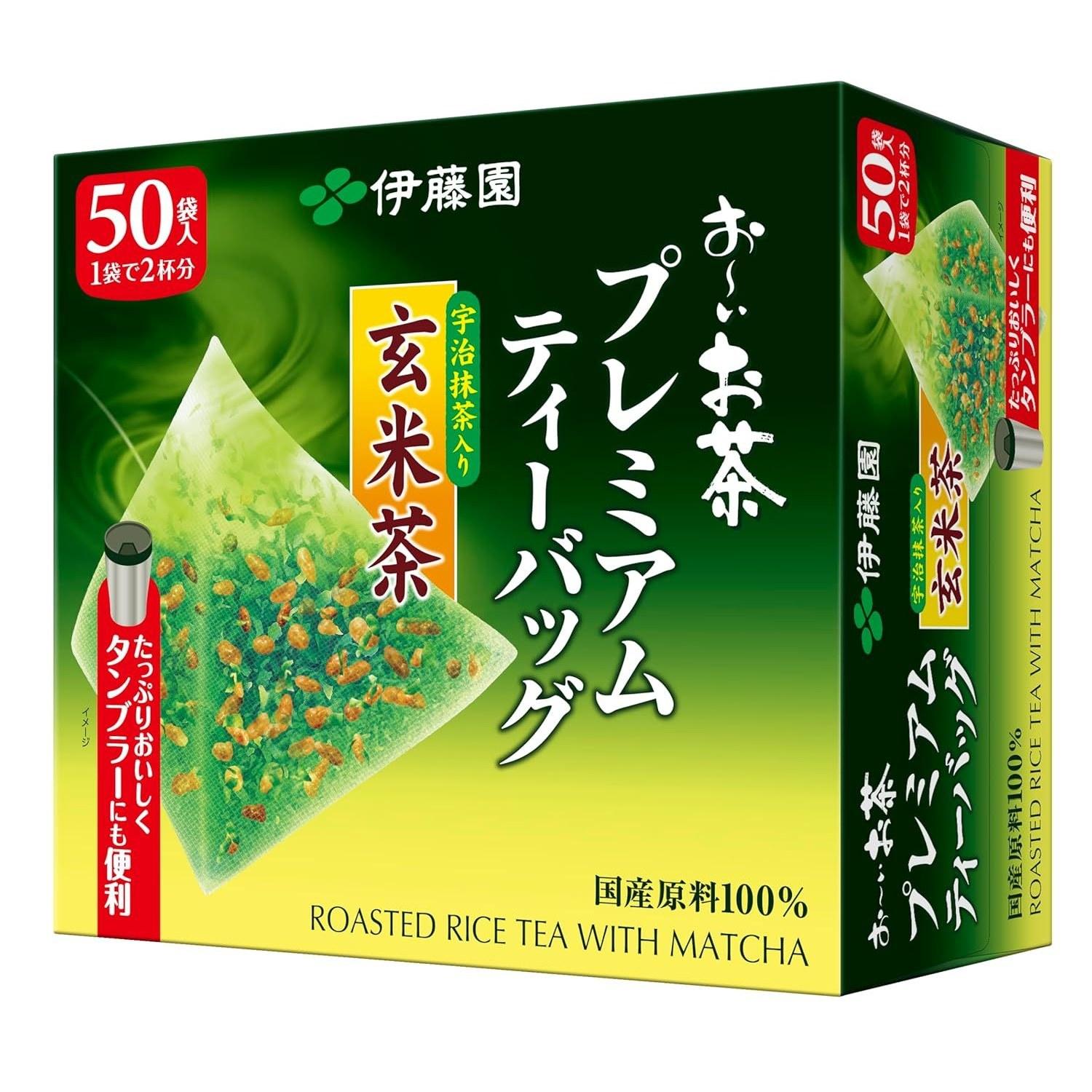 Itoen Oi Ocha Premium Tea Bags Uji Matcha Genmaicha 2.3g 50