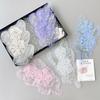 Mesh Lace Handmade Beads Three-Dimensional Flower Applique Dress Performance Dress Decorative Accessories To Flower Cloth Stickers Accessories