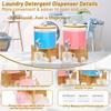 1Pcs/2Pcs Laundry Detergent Dispenser, Laundry Soap Dispenser with Stand, Fauts Laundry Detergent Container Organization