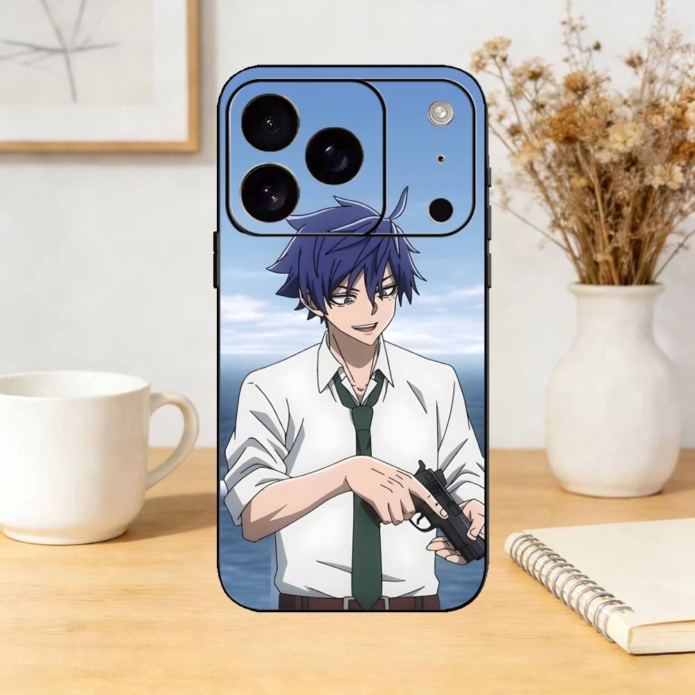 TOUGEN ANKI S-Shiki Ichinose Phone Case Silicone black Soft For IPhone 17,16,15,14,13,12,11,SE,Plus Pro Max