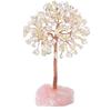 Natural Crystal Colorful Tree Ornament Irregular Base Craft Tabletop Decoration