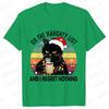 Funny Unisex Tshirt on The Naughty List and I Regret Nothing Tops Black Cat Print Tshirts Casual Merry Christmas Casual Tshirts
