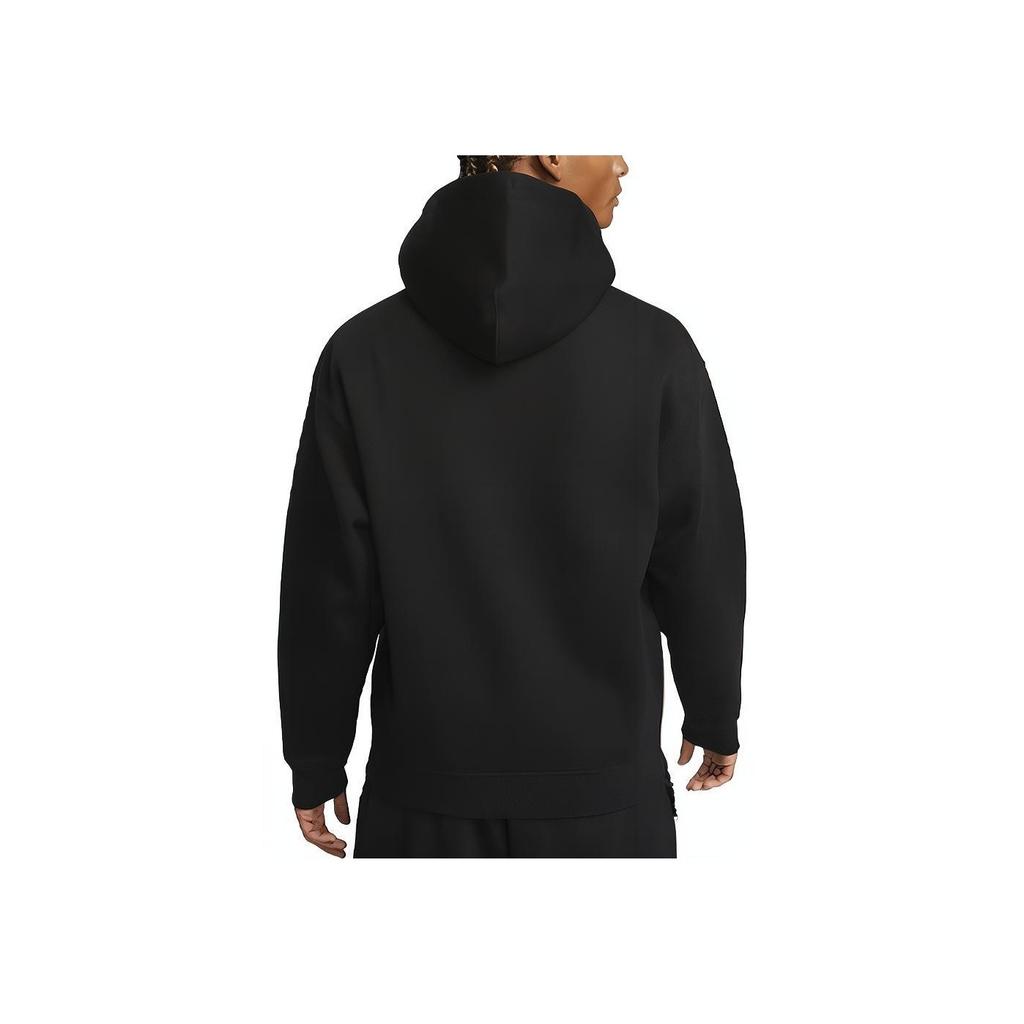 Nike Solo Swoosh Plain Logo Hooded Loose Jacket Men Jackets Black DR0403-010