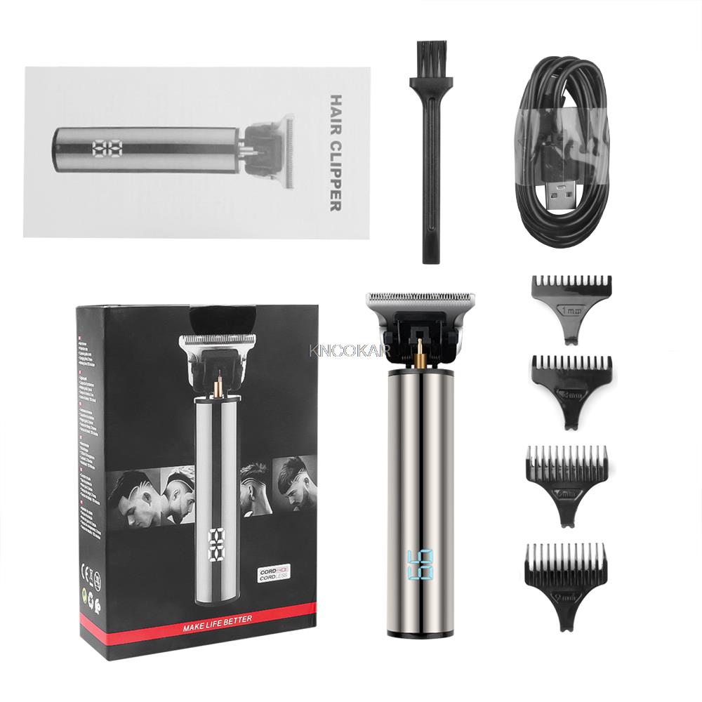

Mini Electric Hair Trimmer Professional USB Rechargeable Cordless LCD Display Hair Clipper For Men Beard Shaver Cutting Machine