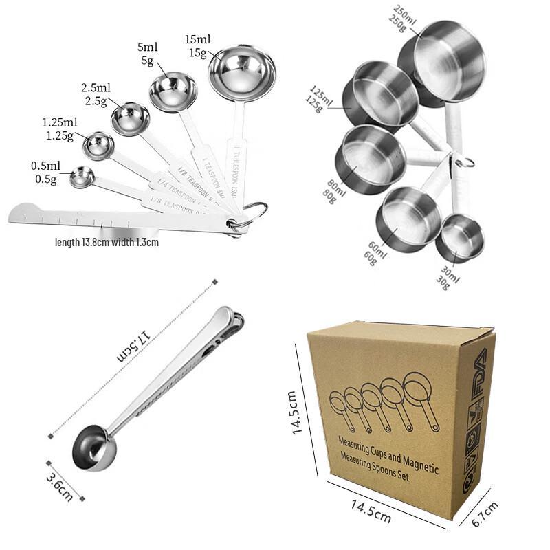 Yicang Stainless Steel Measuring Spoon & Cup Set
