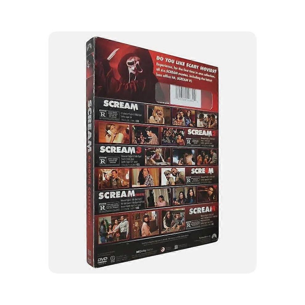 Scream 1-6 (DVD) Movie 6-Disc English Version