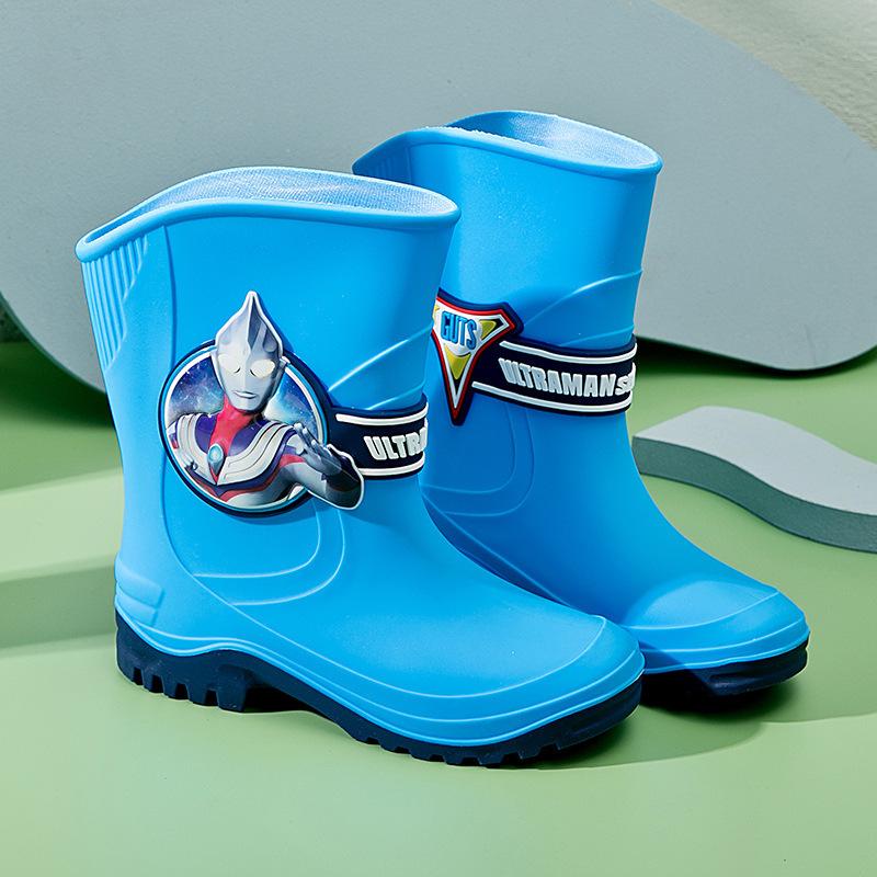 

Детские резиновые сапоги Tiga для мальчиков, сапоги для малышей, легкая водонепроницаемая обувь, нескользящие резиновые сапоги, детская всесезонная резиновая обувь 36Inner Length235MM Sock