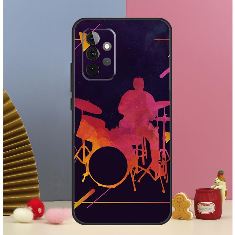 Musical Instrument Drum Case For Samsung Galaxy A54 A34 A24 A14 A51 A71 A12 A32 A52 A72 A13 A33 A53 A25 A15 Cover
