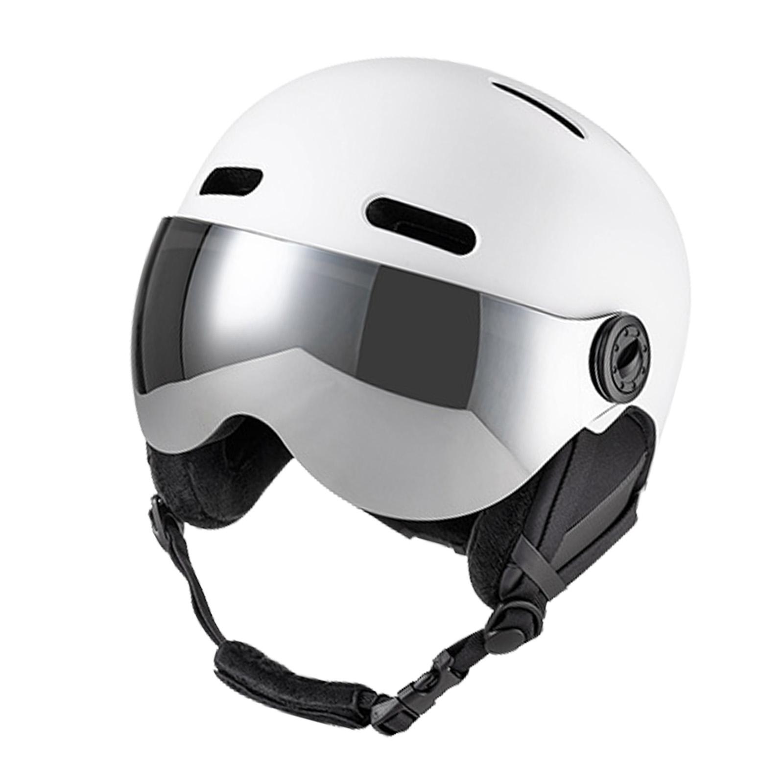 Ski Helmet with Goggles Liner Snowboard Helmet Removable Liner Ear Pads Winter Sports Helmet Detachable 12 Vents