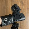 Brown Versatile Thick-soled Heightening Martin Boots Women's New Spring and Autumn Winter Retro Mid-boots