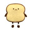 Soft Toast Slice Bread Design Plush Stuffed Toy Sofa Bedroom Sleep Pillow Decor
