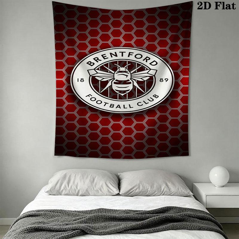 Brentford F.C Wall Hanging Printed Fabric Blanket Decorative Tapestries for Bedroom Living Room Home Decor