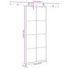 Vidaxl Sliding Door With Hardware, 90X205 Cm, ESG Glass And Aluminum