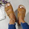 Fashion Cushion Outdoor Shoes Adjustable Buckle Cork  Slides for Sandals with Comfortable Arch Support Sandals Retro Women Men Sandals