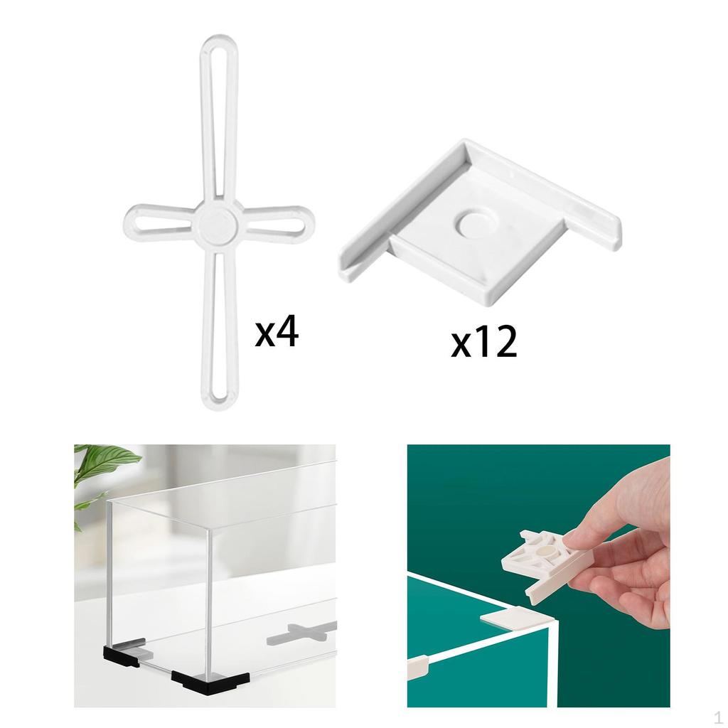 Ochraniacz krawędzi akwarium Akcesoria do akwarium Stabilny praktyczny uchwyt Dolne nóżki Obszycie