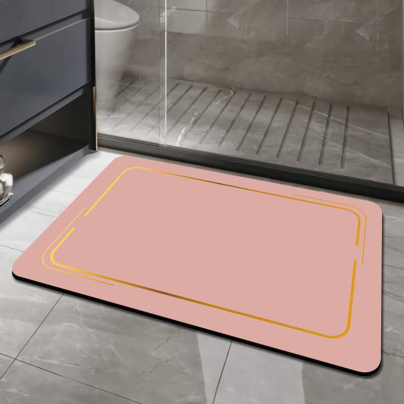 Bodenmatte Badezimmer Wasseraufnahme Schnelltrocknend Pflegeleicht Fußmatte Rutschfest Verschleißfest Badezimmerbodenmatte