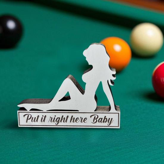 8 Ball Pocket Marker Р”РµСЂРµРІСЏРЅРЅС‹Р№ РјР°СЂРєРµСЂ РЅР° Р±РёР»СЊСЏСЂРґРЅРѕРј СЃС‚РѕР»Рµ Р–РµРЅСЃРєРёР№ СЃРёР»СѓСЌС‚