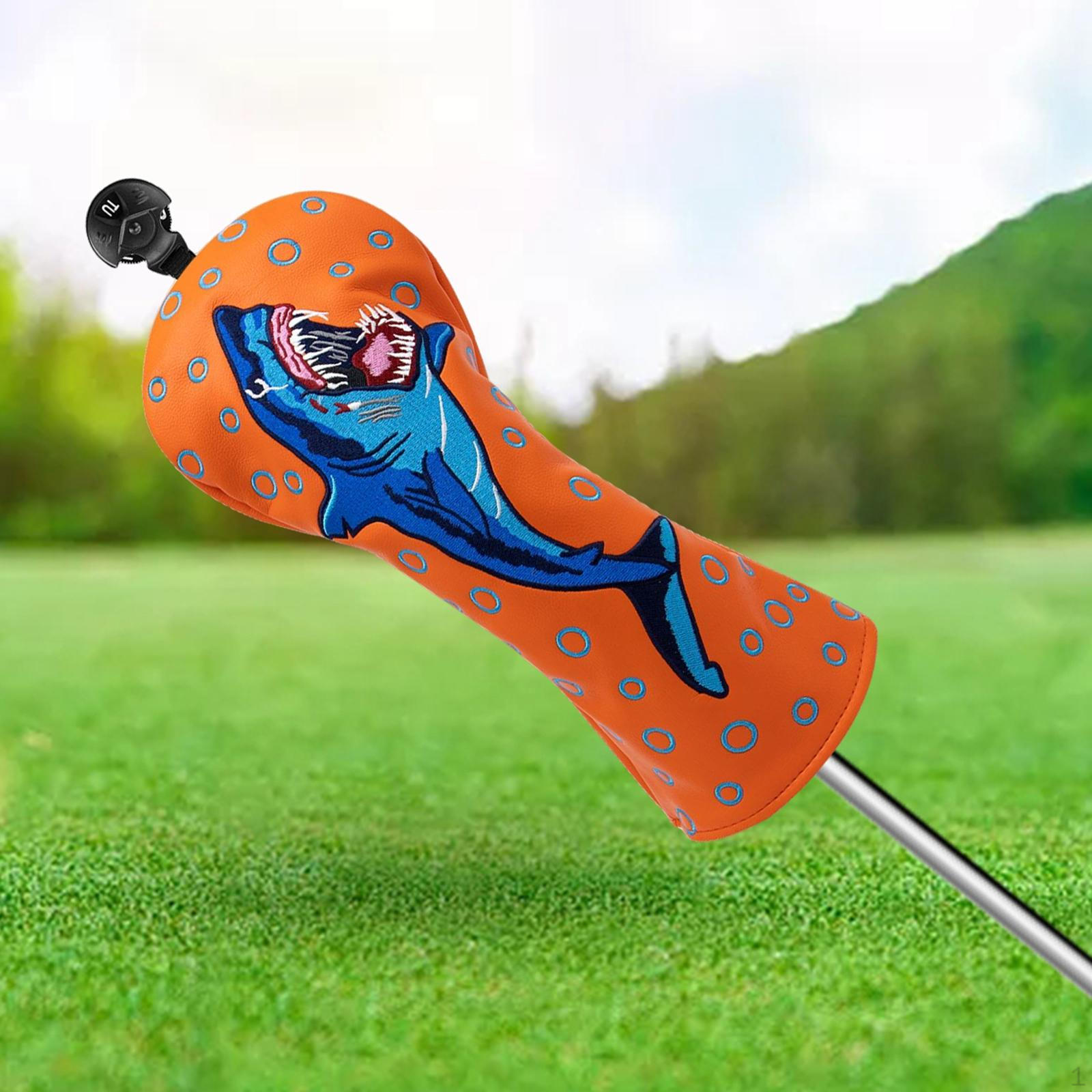 

Fashion Golf Club Head Cover Interchangeable No. Tag Waterproof Case Fleece 3 5 UT Headcover Men UT orange