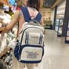 Schoolbag Women's Casual Large-capacity Durable Backpack All-match Fashion Letter Printing Lightweight Backpack