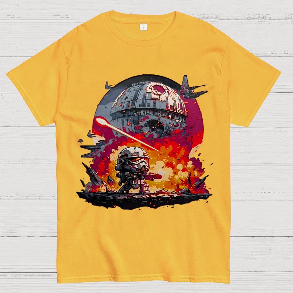 Death Star Unisex Cotton Summer Casual Cool Loose T-Shirt