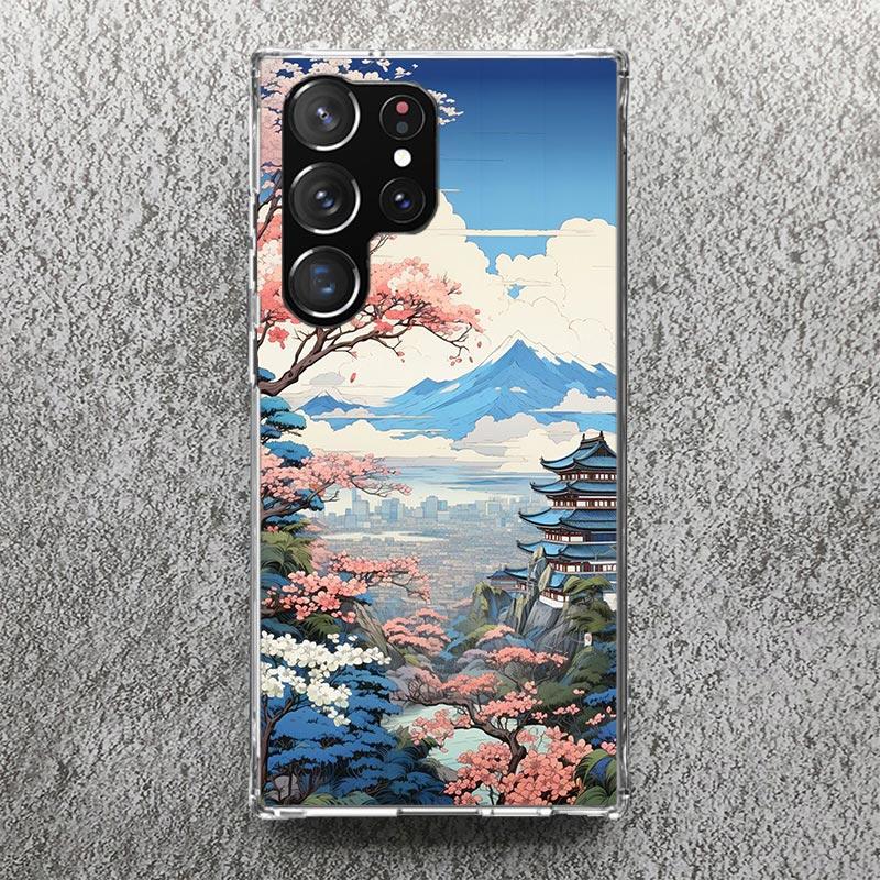 Coque de téléphone Esthétique Anime Paysage Pour Samsung Galaxy S25 S24 S23 Ultra S22 Plus S21 S20 FE S10 + S25Ultra S24U Coque Souple