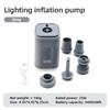 Portable Electric Air Pump Wireless Air Compressor Pumps Outdoor Camping Light for Cushions Swimming Ring Inflatable Pumps