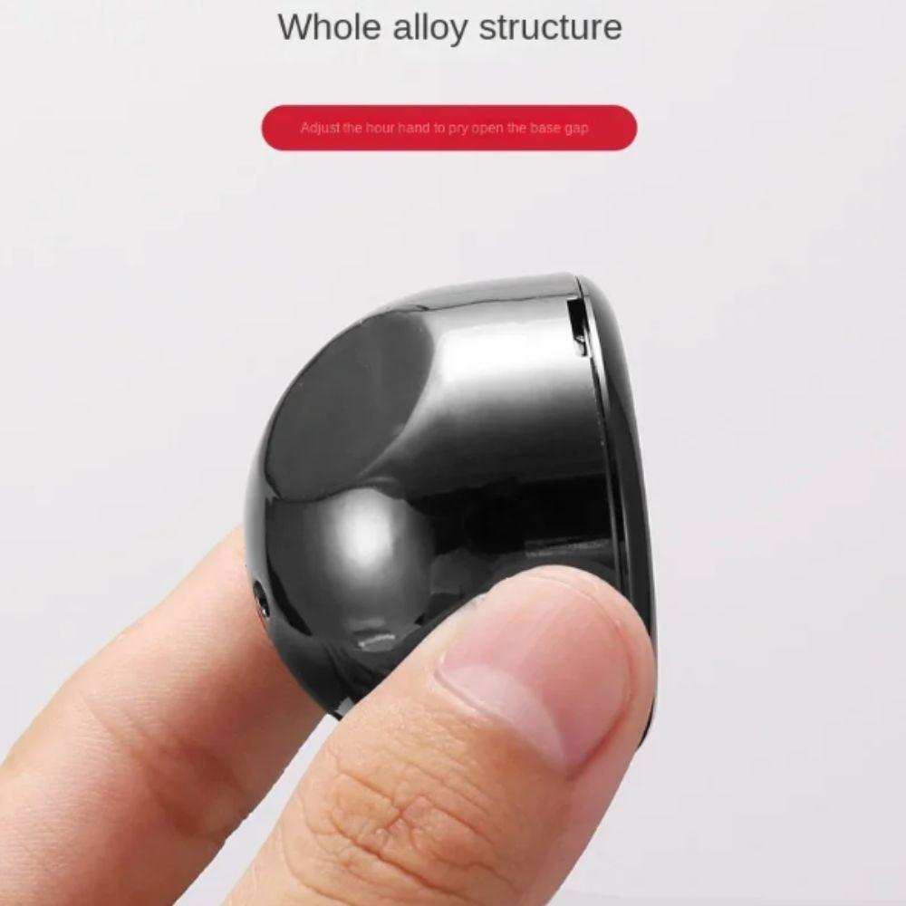 Titanium Zinc Zinc Alloy Car Clock Mini Size Digital Watch Adhesive Mount Luminous Clock  Automotive Use