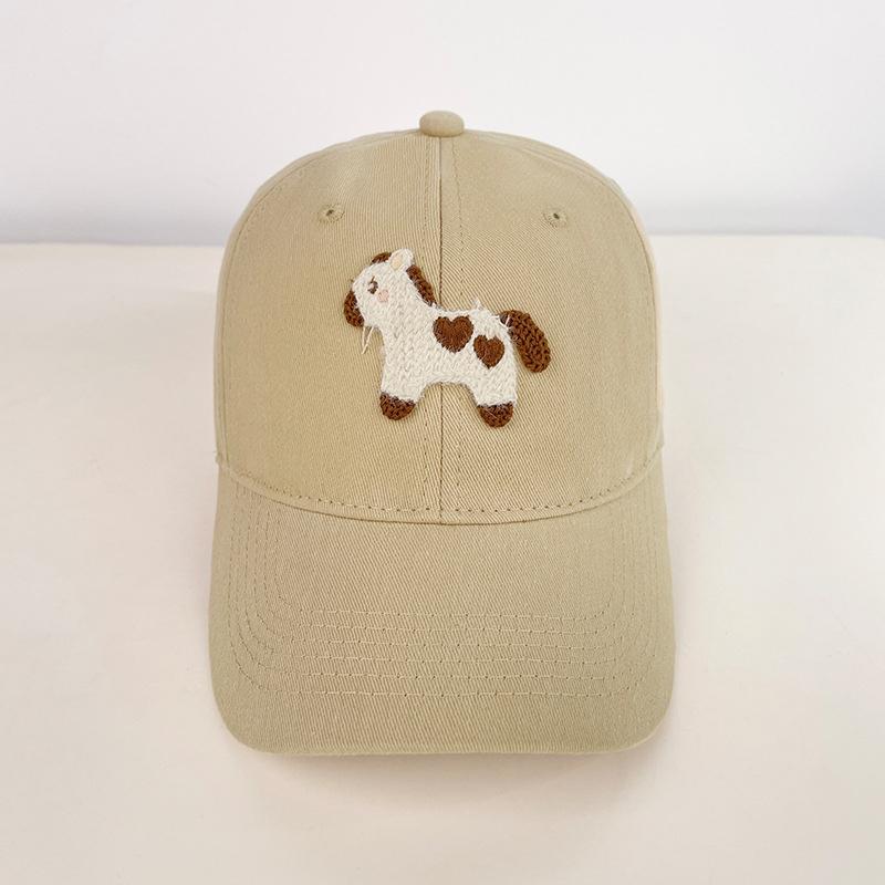 Korean Cute Pony Embroidered Baseball Cap Fashion Versatile Baseball Cap For Women Men