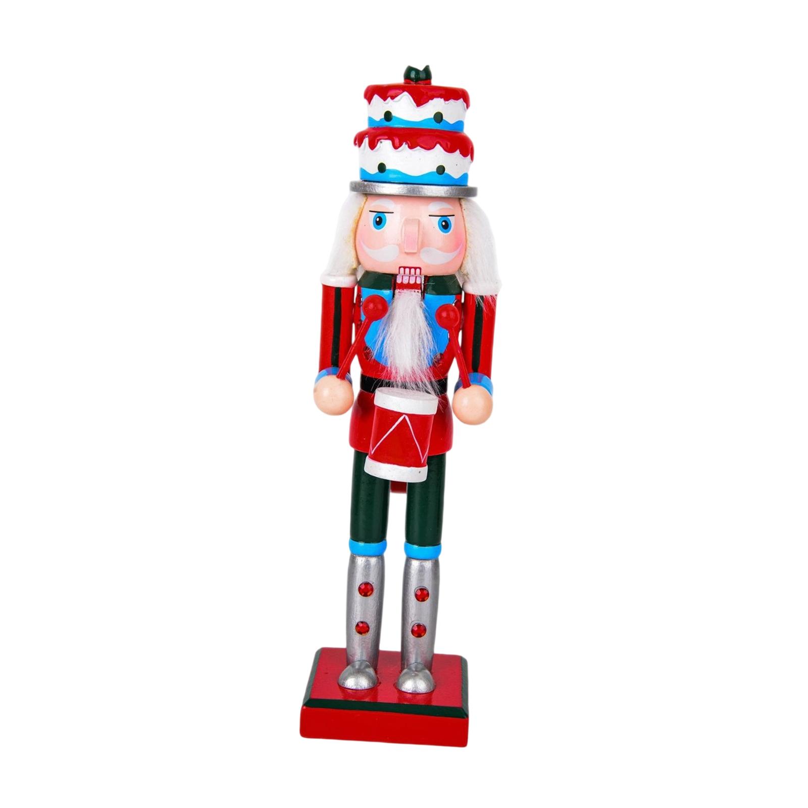 Christmas Nutcracker Figurine 25cmtall for Tabletop Thanksgiving Halloween
