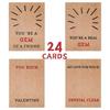 Elegant Acrylic Greeting Cards with Heart for Valentine's Day for Anniversaries and Birthdays