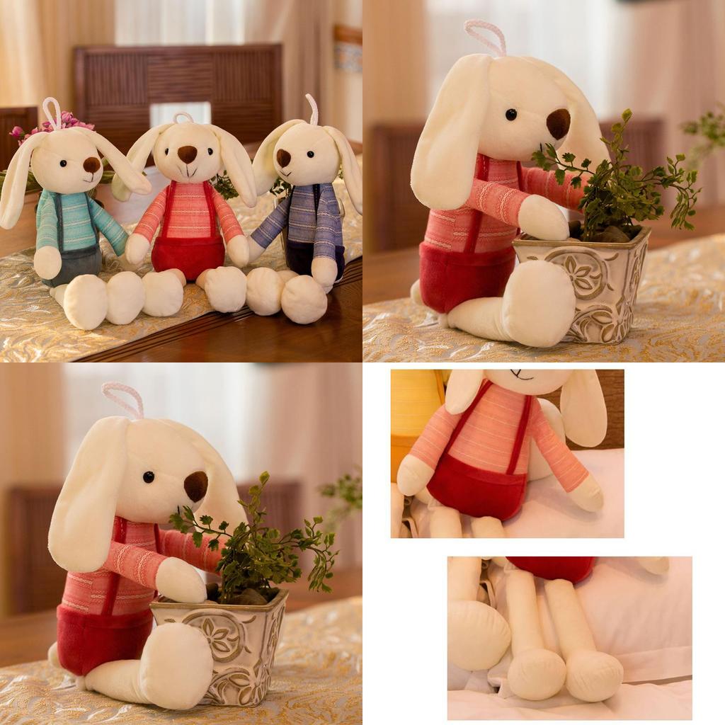 Plush Bunny Stuffed Animal With Soft Fabric For Kids Gift And Play
