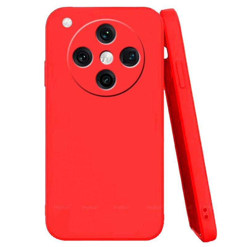For OPPO Find X8 Case Cover OPPO Find X8 Capas Liquid Silicone Phone Bumper Shockproof Back TPU Soft Cover OPPO Find X8 Fundas