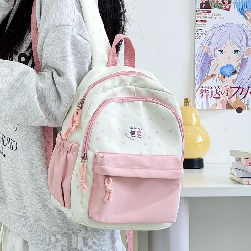 

Новый рюкзак Harajuku со свежим и милым дизайном звезды, рюкзак с высокой ценностью, легкий рюкзак для учеников средней школы